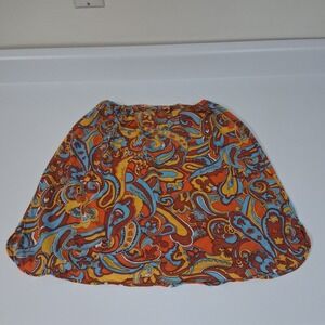 Vintage 70s Van Raalte Paisley Lingerie Skirt Boho Boudoir Hippie Psychedelic
